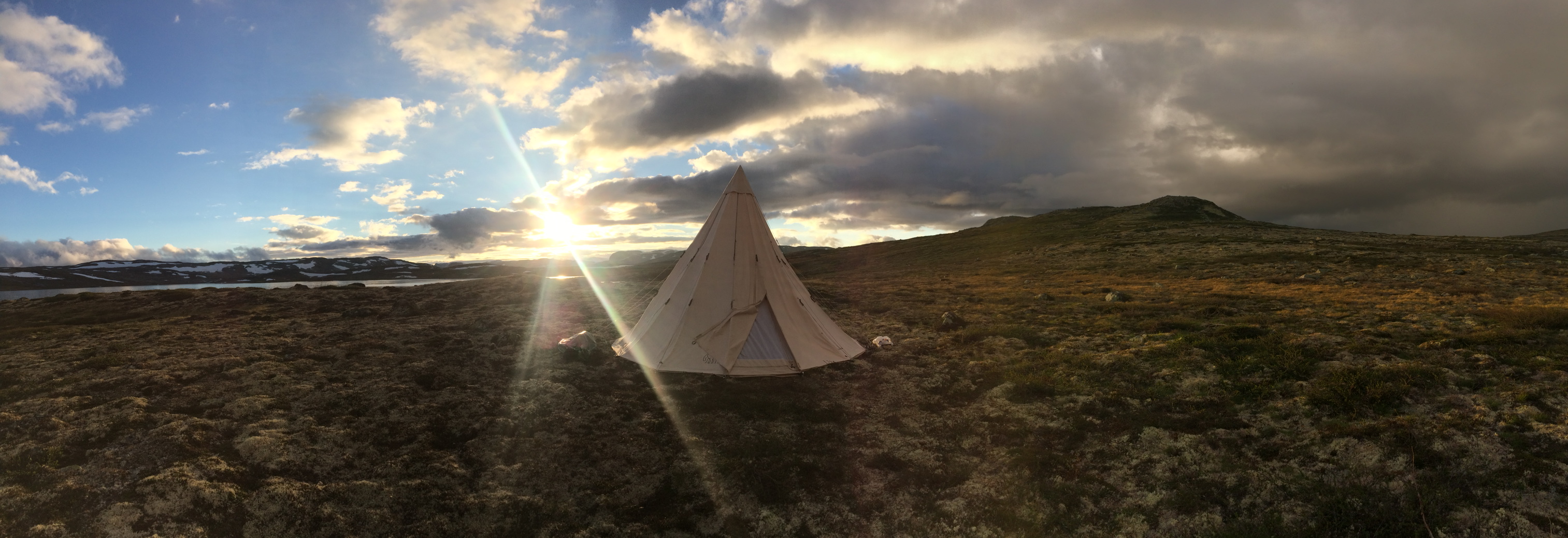 I telt på Hardangervidda